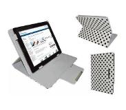I12Cover Polkadot Hoes voor de Empire Electronix K701, Diamond Class Cover met Multi-stand, Wit, merk i12Cover