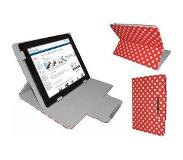 I12Cover Polkadot Hoes voor de Empire Electronix K701, Diamond Class Cover met Multi-stand, Rood, merk i12Cover