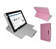 I12Cover Polkadot Hoes voor de Empire Electronix K701, Diamond Class Cover met Multi-stand, Roze, merk i12Cover