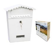 EDM House Mailbox With 2 Keys 210x60x300 Mm Wit
