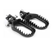 S3 Parts Punk Enduro/mx Wide Steel Footpegs For Beta Rr Zilver