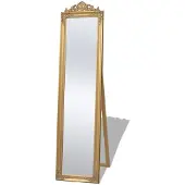 vidaXL Vrijstaande spiegel Barok 160x40cm goud