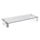Logilink Monitorverhoger - Glas, metaal, staal -