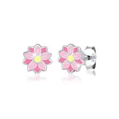 Elli Oorbellen geel / pink / rosa / zilver