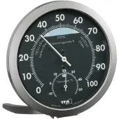 TFA-Dostmann 45.2043.51 45.2043.51 Thermo- en hygrometer Antraciet, Zilver
