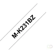 Brother MK231 - 8m zwart op wit / niet-gelamineerd tape / 12mm (origineel)