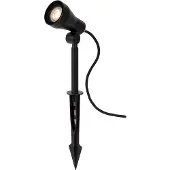 Lucide SPIKE - Tuinspot - Ø 6,5 cm - LED Dimbaar - GU10 - 1x5W 3000K - IP54 - Zwart
