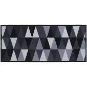 MD-ENTREE MD Entree - Design mat - Universal - Geometric Silver - 67 x 150 cm