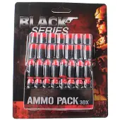Toi-Toys Black Series munitieset 30-delig zwart/rood