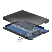 DeLOCK 2,5'' behuizing voor M.2 SSD (max. 80mm) - SATA600 / zwart