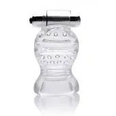 Trinity Vibes Clear Vibrating Penis Head Teaser