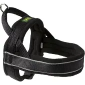 Hunter harnas norweger racing nylon zwart/zwart Medium 52-62x2,5 cm