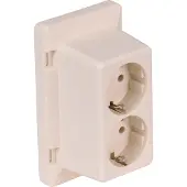 Kopp Abb Wandcontactdoos Opbouw 2-voudig Ra Voorbedraad