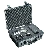 Peli 1500 Zwart met plukschuim