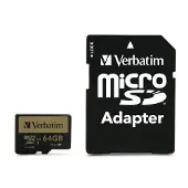 Verbatim PRO+ - Flashgeheugenkaart ( microSDXC-naar-SD-adapter inbegrepen )