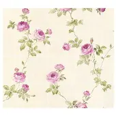 A.S. Création Vliesbehang 34501-4 Château 5 rozentak wit/roze/groen