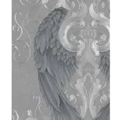 Glööckler Vliesbehang 52579 Glööckler Imperial engelenvleugels blauw/zilver/paars
