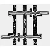 Märklin H0 K-rails (zonder ballastbed) 2204 Rechte rails 22.5 mm 10 stuk(s)