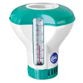 Merkloos Drijvende zwembad chloorverdeler met thermometer 20g - Zwembadonderhoud