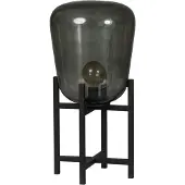 Eth Tafellamp Benn gun metal glas D33 H70cm
