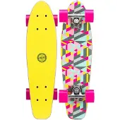Black dragon skateboard hout geel/grijs 57 x 15 cm