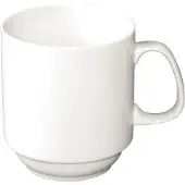 Olympia Witte Koffiemok Stapelbaar Porselein 28,4 cl (12 stuks)