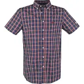 Lonsdale Overhemd 'Brixworth' blauw / rood / wit