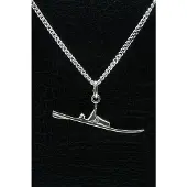 MOOYE ® - Collectie Zilveren Waterski ketting hanger