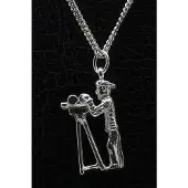 MOOYE ® - Collectie Zilveren Cameraman ketting hanger