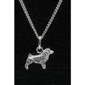 MOOYE ® - Collectie Zilveren Norfolk terrier ketting hanger - klein