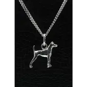MOOYE ® - Collectie Zilveren Japanse terrier ketting hanger - klein