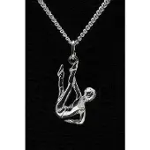 MOOYE ® - Collectie Zilveren Gym ketting hanger - strek hand-voet