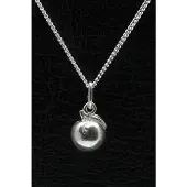 MOOYE ® - Collectie Zilveren Perzik ketting hanger