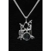 MOOYE ® - Collectie Zilveren Drumstel ketting hanger - 2