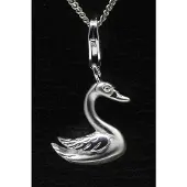 MOOYE ® - Collectie Zilveren Zwaan mat glans hanger n bedel