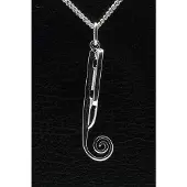 MOOYE ® - Collectie Zilveren Friese doorloper ketting hanger - groot