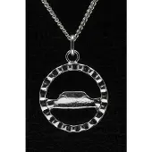 MOOYE ® - Collectie Zilveren Vrachtwagen stuur ketting hanger