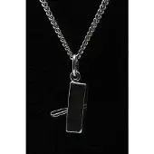 MOOYE ® - Collectie Zilveren Blokschaaf ketting hanger