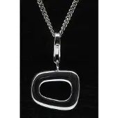 MOOYE ® - Collectie Zilveren Vrije vorm abstract hanger n bedel