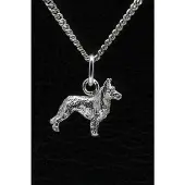 MOOYE ® - Collectie Zilveren Groenendaler ketting hanger - klein