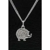 MOOYE ® - Collectie Zilveren Egel massief ketting hanger