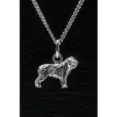 MOOYE ® - Collectie Zilveren Nizziny Owczarek ketting hanger - klein
