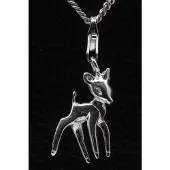 MOOYE ® - Collectie Zilveren Bambi - Ree hanger n bedel