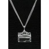MOOYE ® - Collectie Zilveren Piano ketting hanger