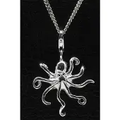 MOOYE ® - Collectie Zilveren Octopus hanger n bedel