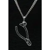 MOOYE ® - Collectie Zilveren Zijkniptang ketting hanger