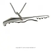 MOOYE ® - Collectie Zilveren Waddeneiland Terschelling ketting hanger