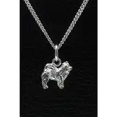MOOYE ® - Collectie Zilveren Japanse kees ketting hanger - klein
