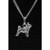 MOOYE ® - Collectie Zilveren Pumi ketting hanger - klein
