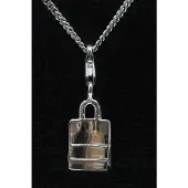 MOOYE ® - Collectie Zilveren Winkeltas hanger n bedel